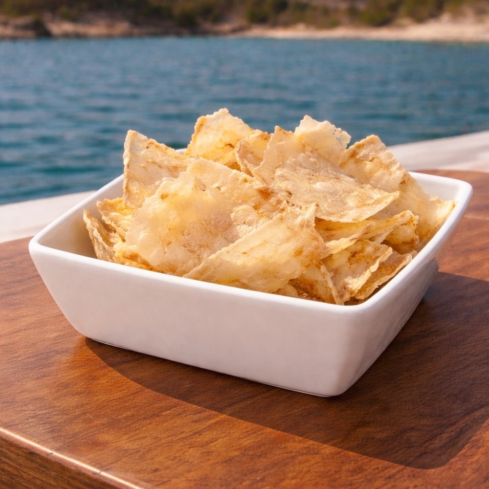 pane carasau aperitivo tramonto gommone sardegna
