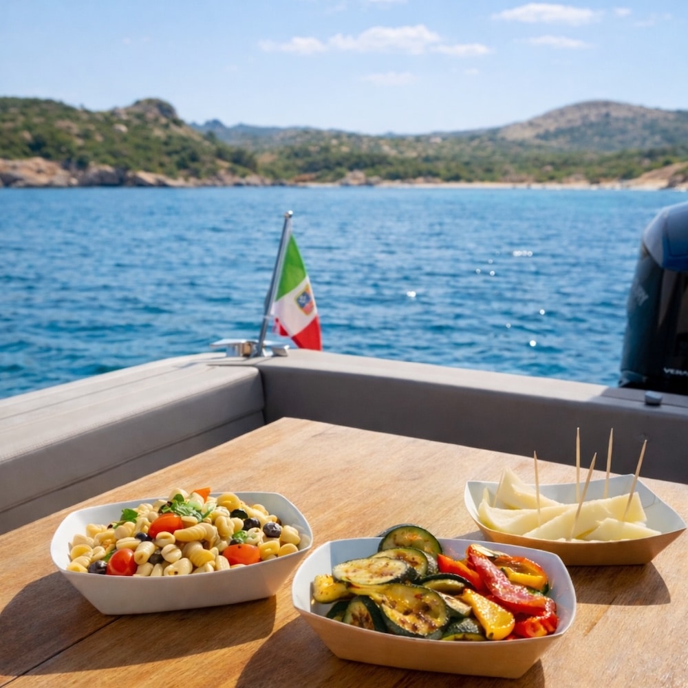 pranzo bordo costa smeralda